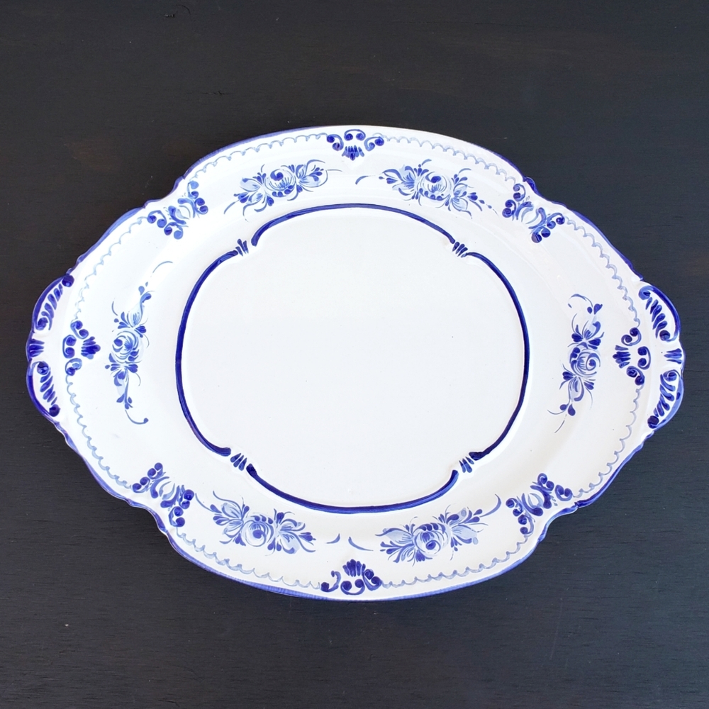 Hand Painted in Portugal Art Pottery Platter